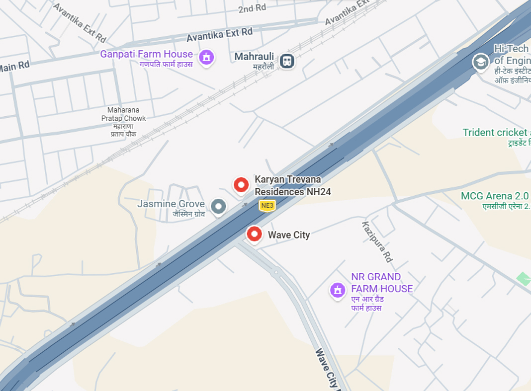 Karyan Trevana Residences Location Map